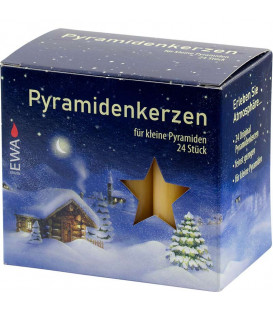 24 Bougies de Noël pour pyramide, pyramidenkerzen 14 mm