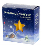 Bougies pour pyramide de Noël, ocre 17 mm