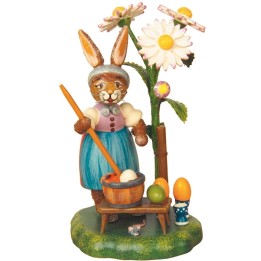 Lapin de paques peintre d'oeufs - deco de paques