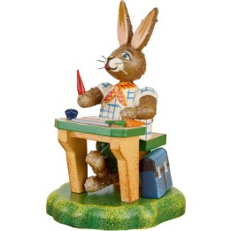Lapin de Pâques en bois écolier 