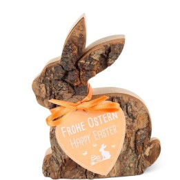 Lapin en bois couché, 8,5 cm