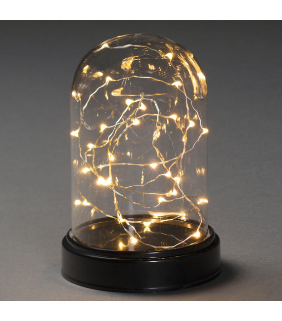 Boule en verre lumineuse décorative à Led, 17 cm