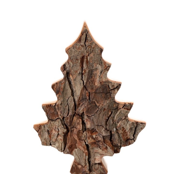Sapin en bois déco en écorce 15 cm