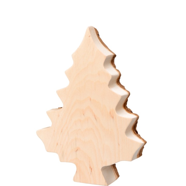 Sapin en bois déco en écorce 15 cm