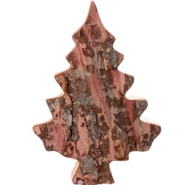 Sapin en bois déco en écorce 20 cm