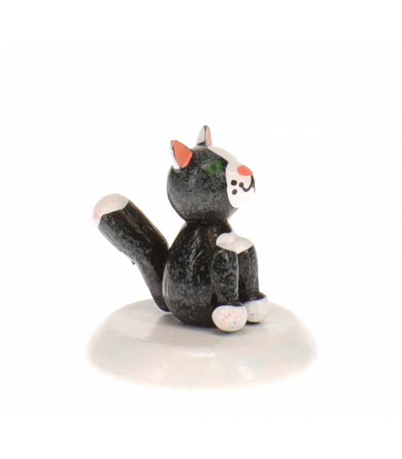 Chat noir Village de Noël miniature