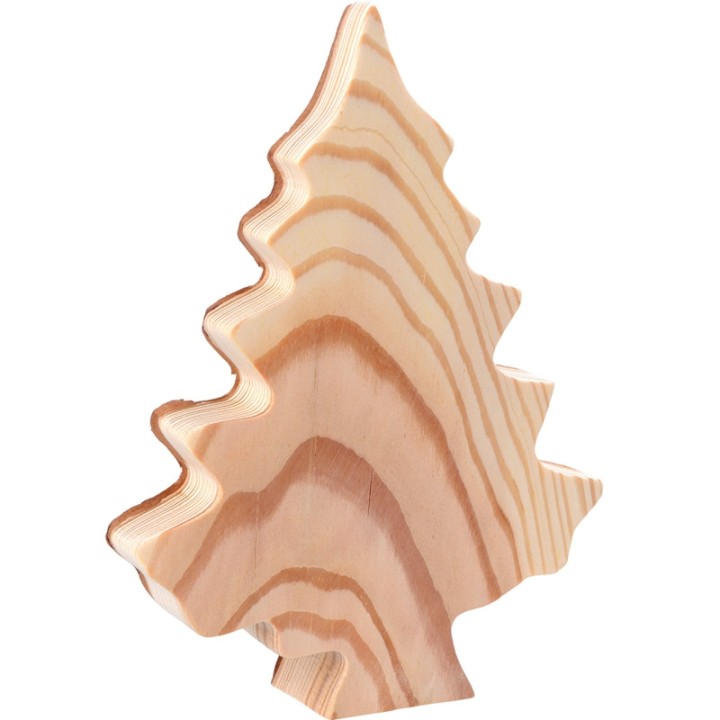 Sapin en bois déco en écorce 20 cm