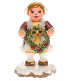 Figurine Ange de l'avent fille - Village de Noël miniature