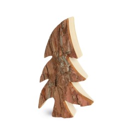 Grand sapin en bois, forme penchée,  30 cm