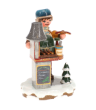 Village de Noël miniature, marchand de saucisses