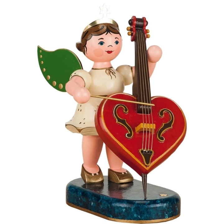 Ange de Noel et contrebasse 6,5 cm