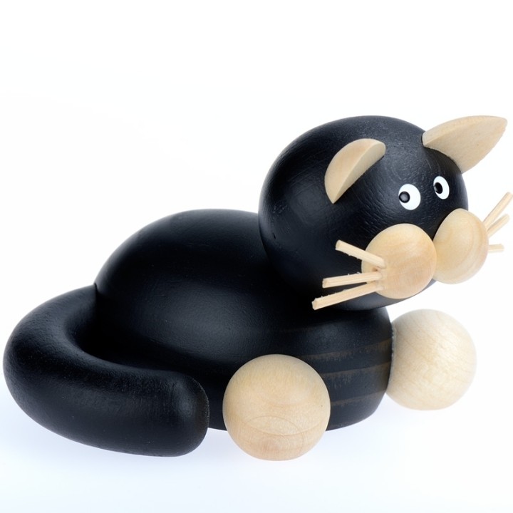Chats art deco en bois
