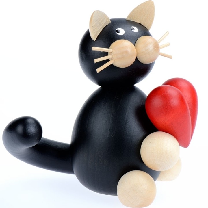 Idée cadeau saint valentin chat avec coeur