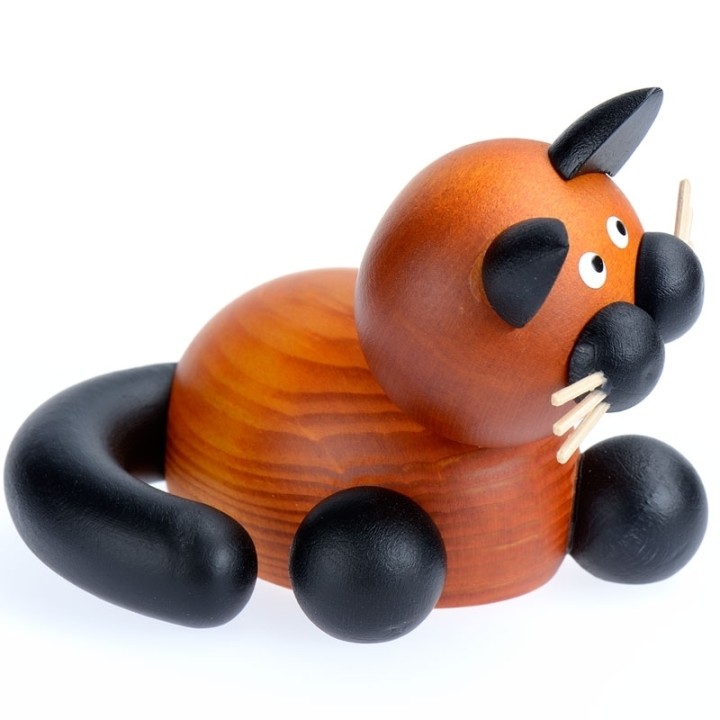 Petits chats en bois decoratifs