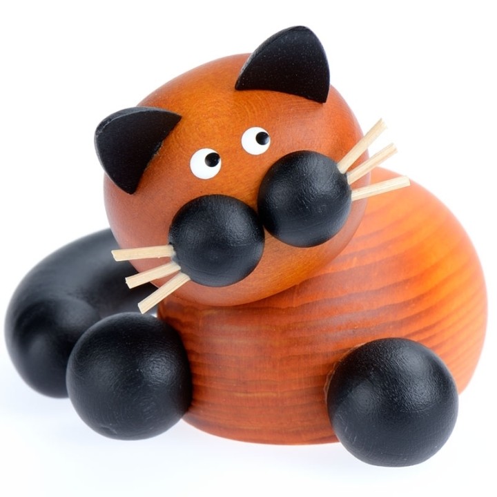 Petits chats décoratifs en bois