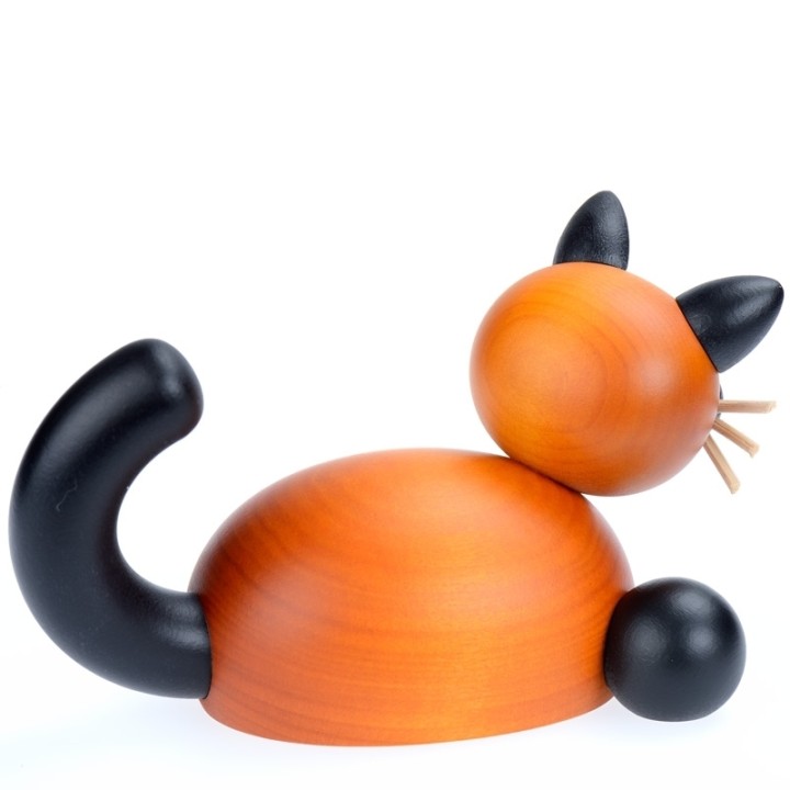 Chat en bois grande taille