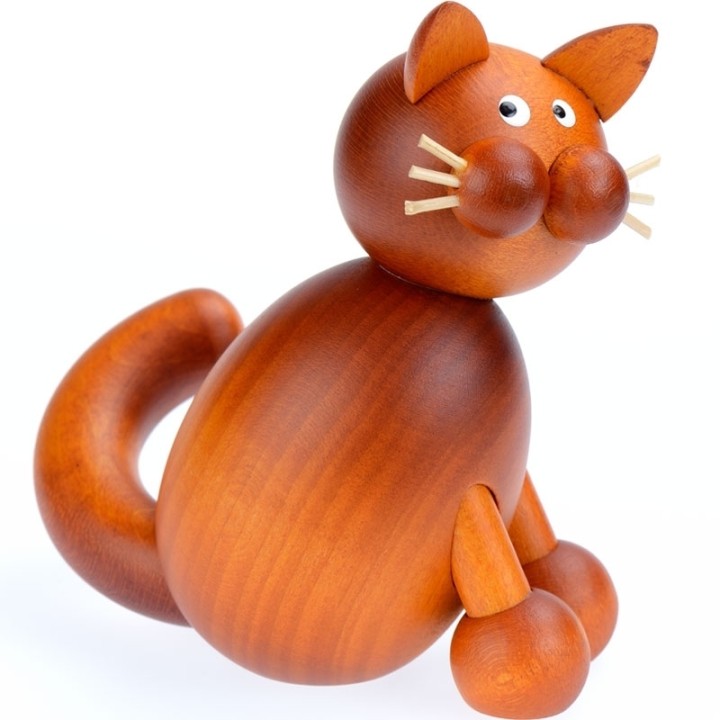 Vente figurines chat en bois
