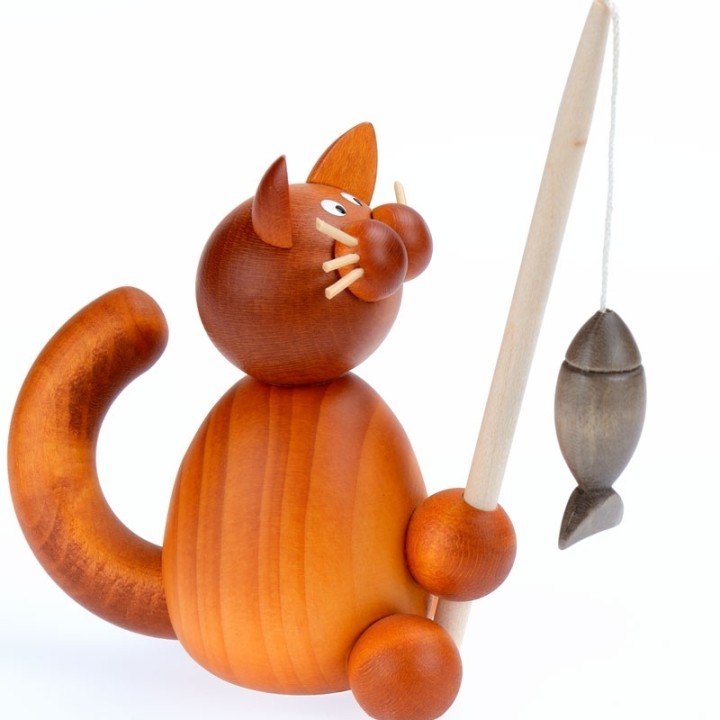 Decoration chat pêcheur