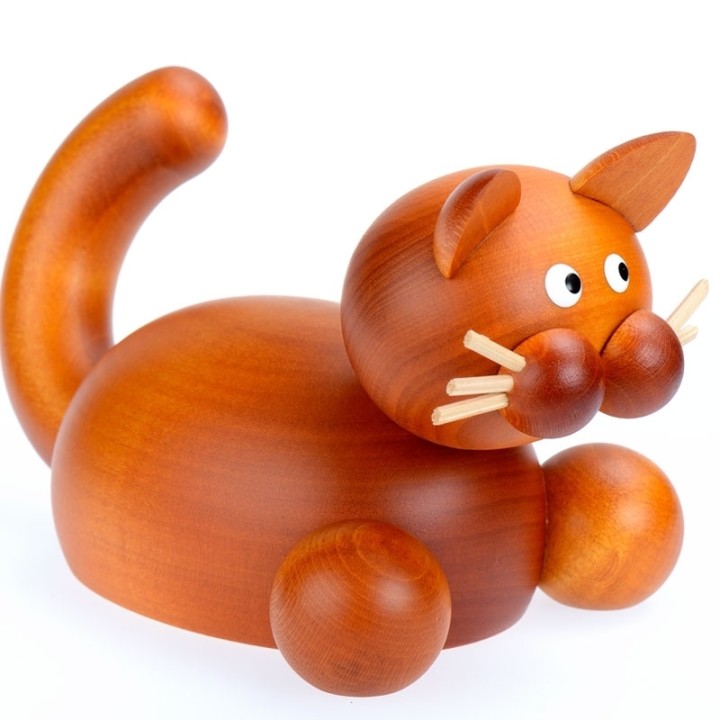 Magasin vente statuettes chat en bois