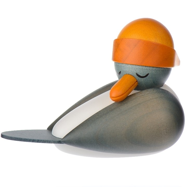 Mouette marine en bois avec bonnet marin