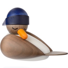 Figurine mouette en bois