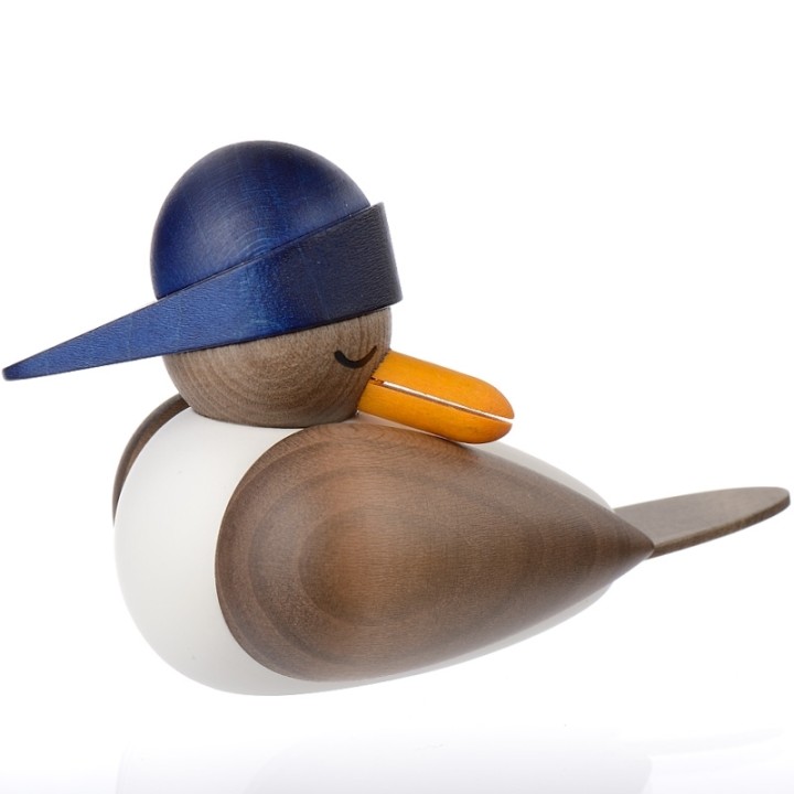Figurine de mer d'une mouette en bois