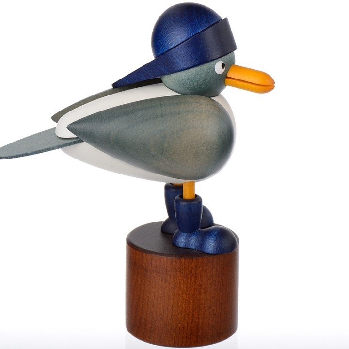 Mouettes en bois avec bonnet marin