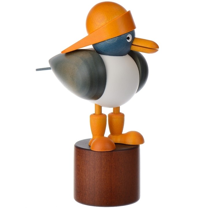 Collection de figurines mouette en bois