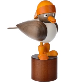 Mouette en bois sur pied
