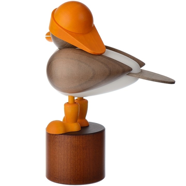 Mouette sur pied en bois 