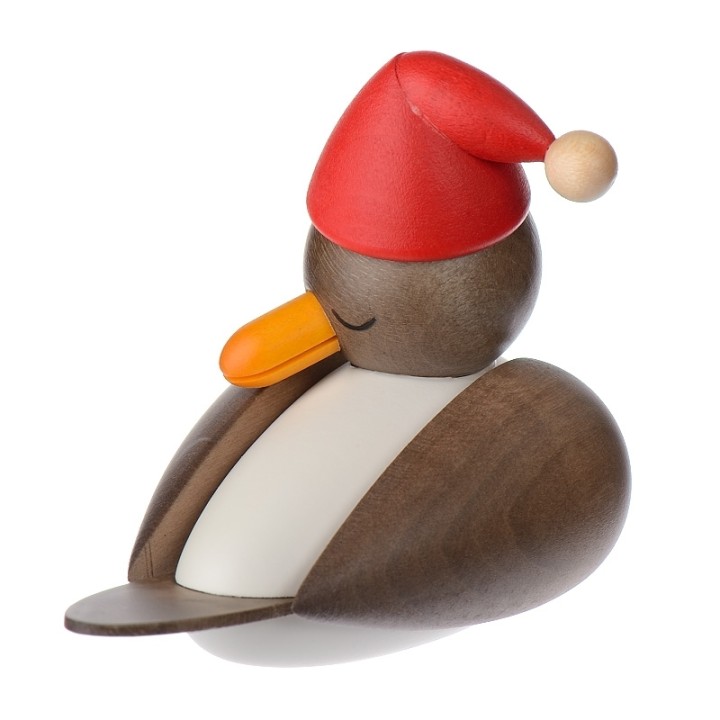 Mouette decorative en bois peint