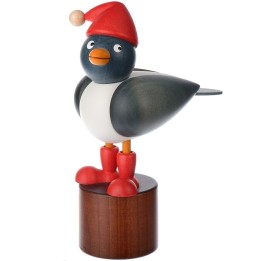 Déco bord de mer, mouette de Noël sur pied