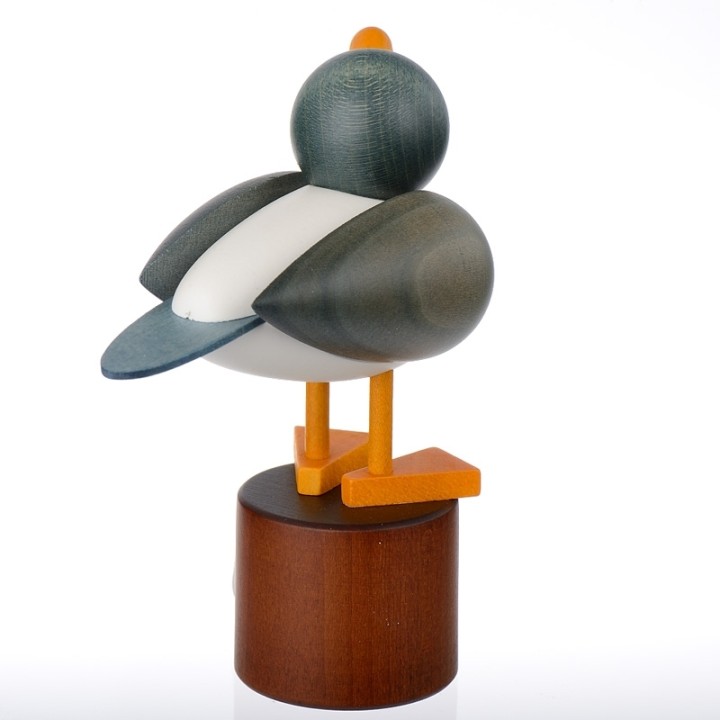 Décoration marine, mouette en bois peint