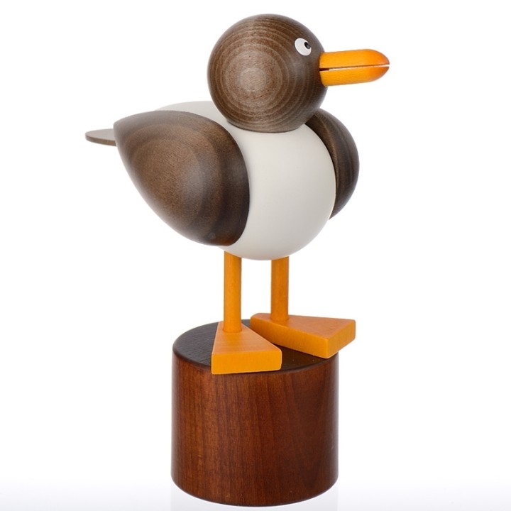 Décoration d'intérieur, statuette en bois mouette