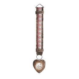  Décoration murale 46 cm rouge avec coeur, élan