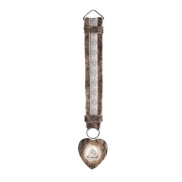  Décoration murale 46 cm blanc avec coeur, cerf