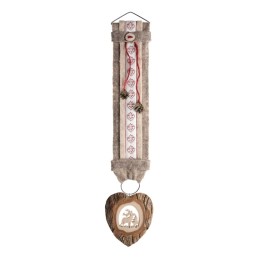 Grand  Décoration murale rouge 75 cm avec coeur, cerf