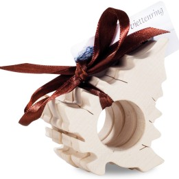 Rond de serviette en bois naturel Sapin 