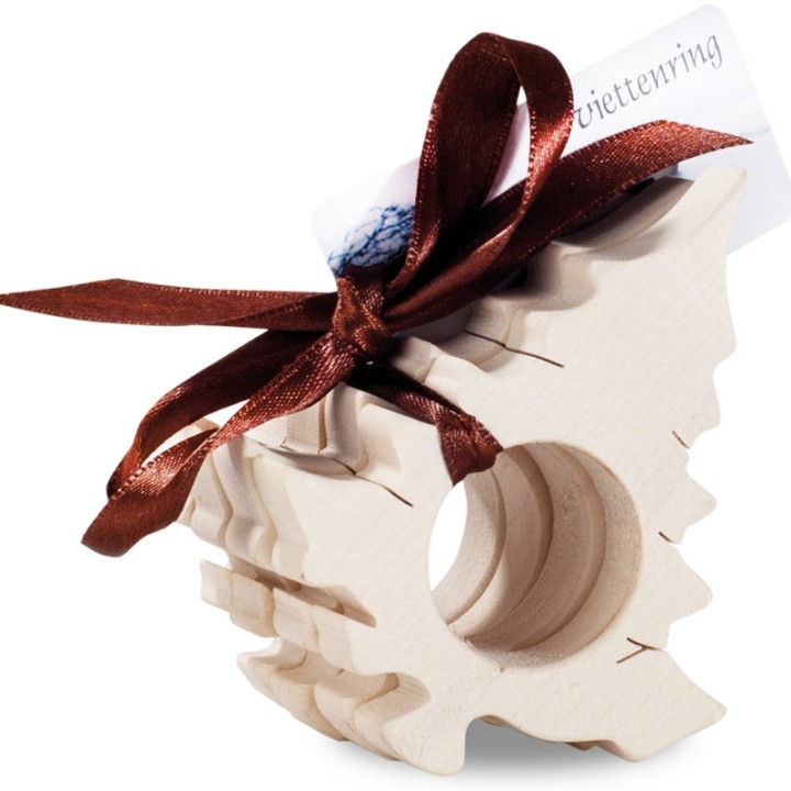 Rond de serviette en bois naturel Sapin 