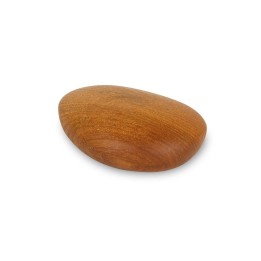 Caillou en bois poli teinté, 5,5 cm