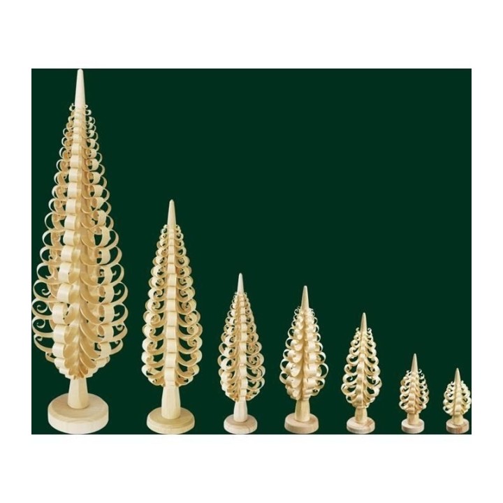 Petit sapin Noël bois sculpté, 5 cm