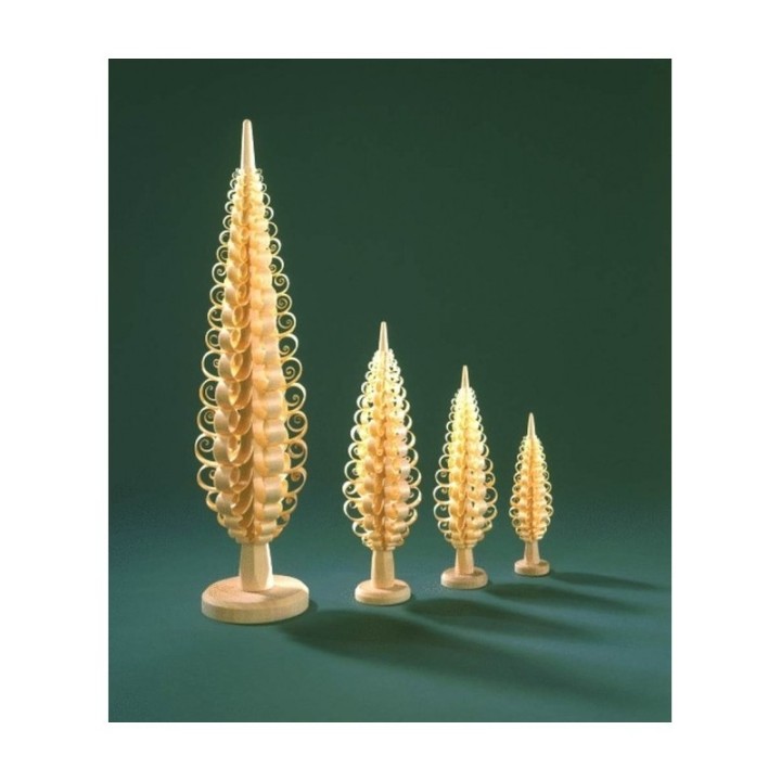 Petit sapin Noël bois sculpté, 5 cm