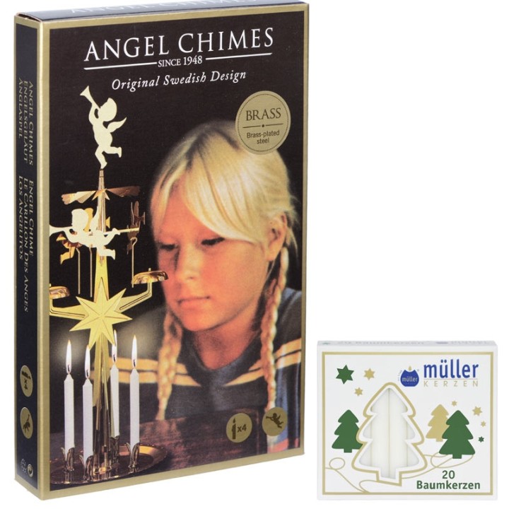 Bougies blanches pour carillons des anges
