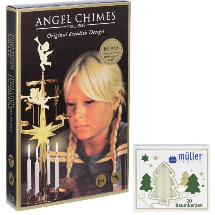 Bougies couleur crème pour carillons des anges
