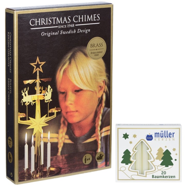 Bougies de noel couleur champagne pour carillon