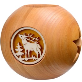 Photophore en bois cerf
