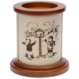 Photophore en bois jeux d'enfants