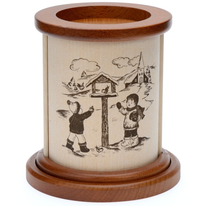 Photophore en bois jeux d'enfants