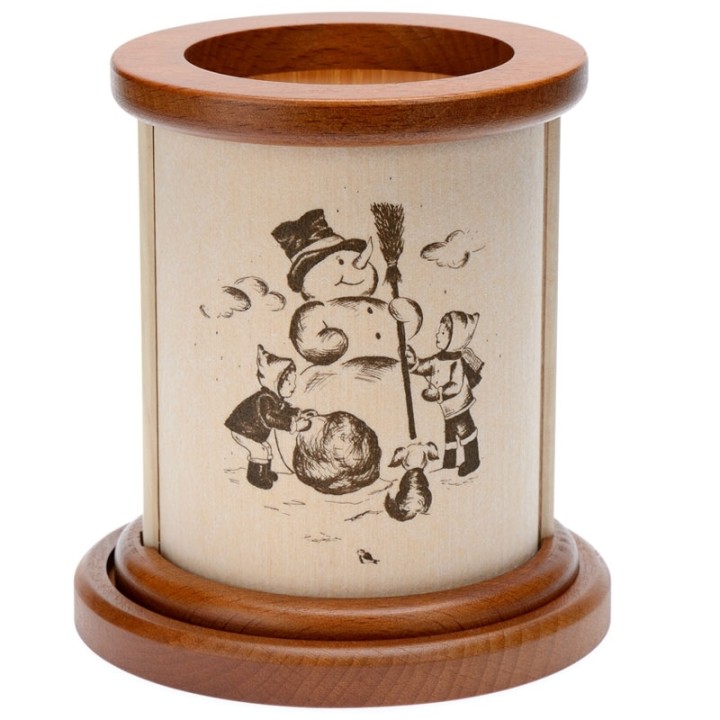 Photophore bonhomme de neige