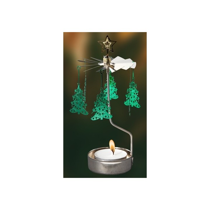 photophore rotatif sapin de Noel